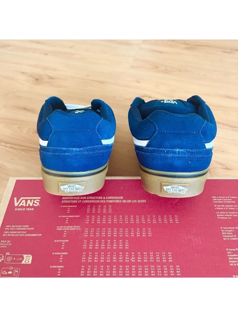 Vans Caldrone Suede Dress Blues Gum Mens 12.0 US